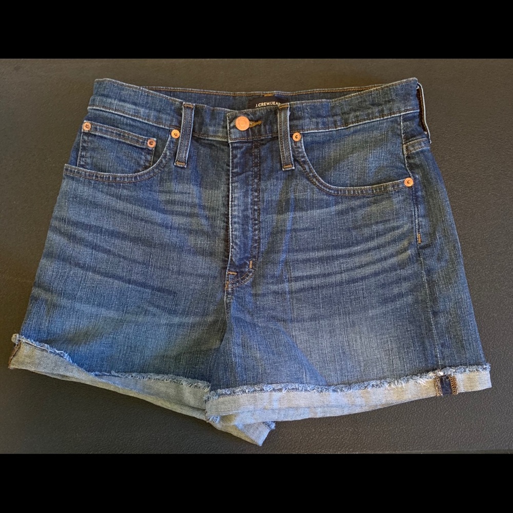 NWOT! J. Crew High Rise denim shorts.